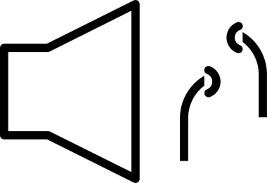 kulaklıklar web simgesi, vektör illüstrasyonu 