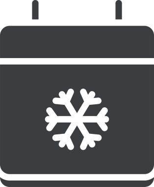 Kar. Web simgesi basit illüstrasyon