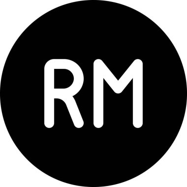 ringgit Malezya para vektör simgesi, modern illüstrasyon