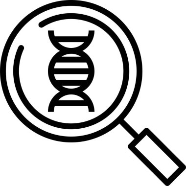 DNA simgesi vektör illüstrasyonu 