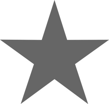 Yıldız. Web simgesi basit illüstrasyon