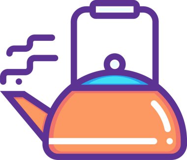 Çaydanlık. Web simgesi basit illüstrasyon 