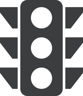 Trafik ışıkları simgesinin vektör illüstrasyonu