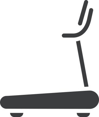 Koşu bandı. Web simgesi basit illüstrasyon