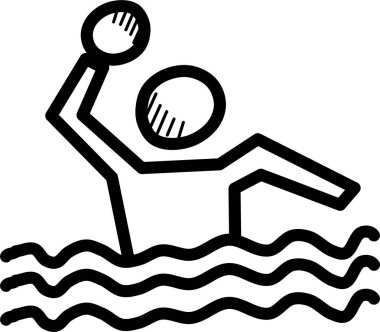 su polosu web simgesi basit bir illüstrasyon