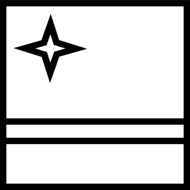 aruba ülke bayrağı, vektör illüstrasyonu