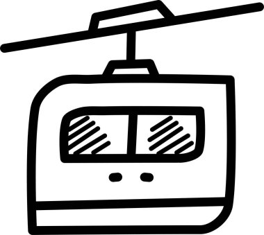 tren. Web simgesi basit illüstrasyon