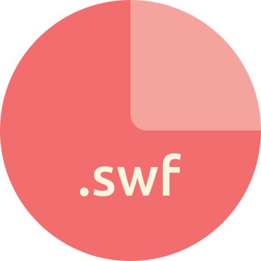 swf dosya biçiminin vektör illüstrasyonu