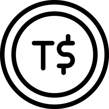 Dolar. Web simgesi basit illüstrasyon