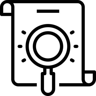 Bir belge dosya simgesinin vektör illüstrasyonu 