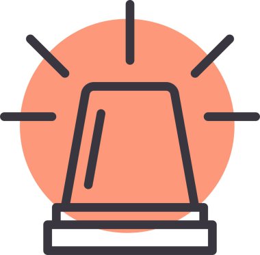 Alarm Ağı simgesi, basit vektör illüstrasyonu