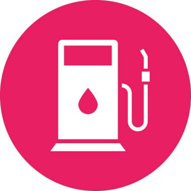 Petrol pompası simgesinin vektör illüstrasyonu