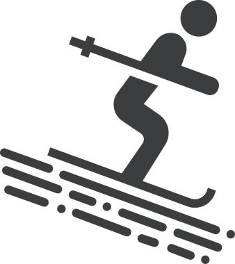 Kayak. Web simgesi basit illüstrasyon