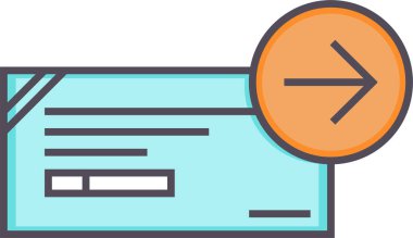 Belge. Web simgesi basit illüstrasyon