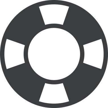 yaşam şamandırası web simgesi, basit vektör illüstrasyonu