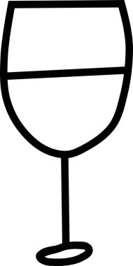 Şarap. Web simgesi basit tasarım