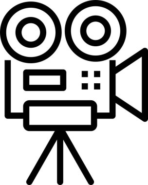 Film. Web simgesi basit illüstrasyon