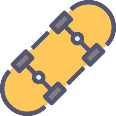 skate flat vector icon