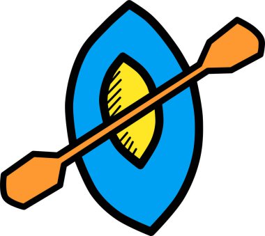 Teknenin vektör illüstrasyonu