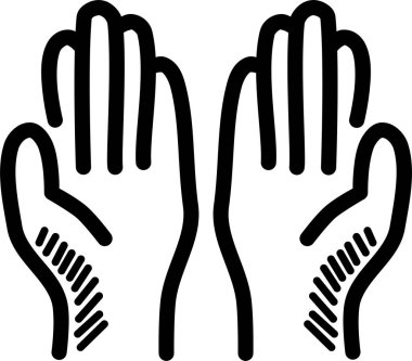 el simgesi, vektör illüstrasyonu