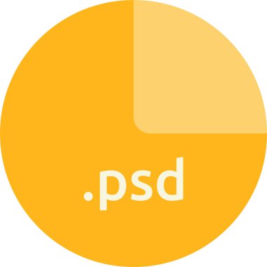 psd dosya biçiminin vektör illüstrasyonu 
