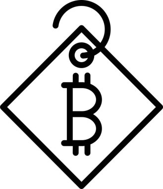 Bitcoin web simgesi basit tasarım, vektör