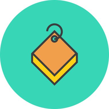 satış veya alışveriş web simgesi, basit illüstrasyon