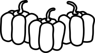 Çizgi film sebzelerinin vektör çizimi