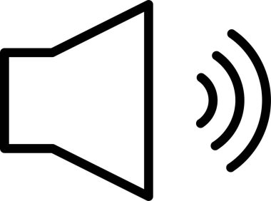 Hacim simgesinin vektör illüstrasyonu