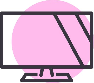 Web simgesi, vektör illüstrasyonunu izle