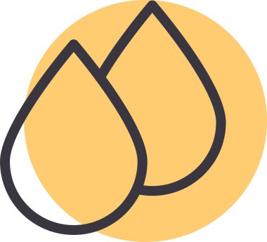 Su damlası. Basit resimleme