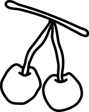 Elma. Web simgesi basit illüstrasyon