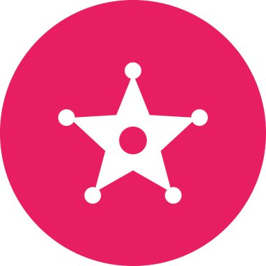 yıldız web simgesi basit tasarım 