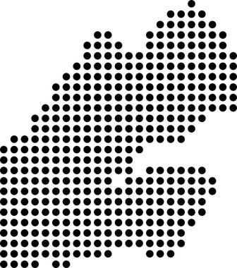 soyut yarım ton noktalar üretken sanat arkaplanı çizimi