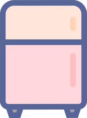 buzdolabı vektör simgesi modern illüstrasyon 