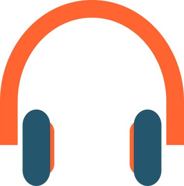 kulaklıklar web simgesi, vektör illüstrasyonu 