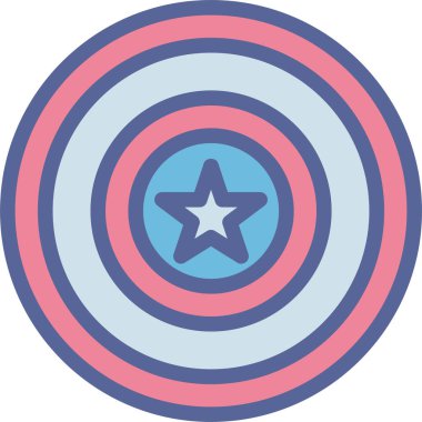 Hedef. Web simgesi vektör illüstrasyonu