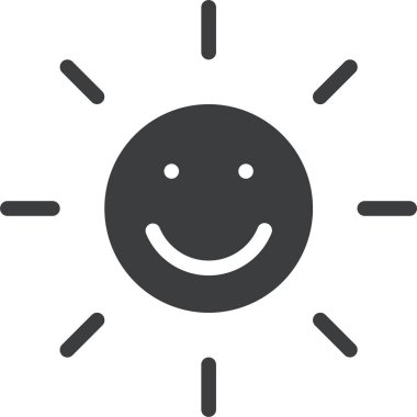 Güneş Ağı simgesi basit illüstrasyon