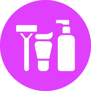 Basit illüstrasyon web simgesi tıraş ediliyor