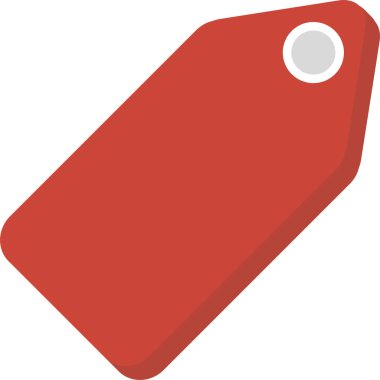 Etiket. Web simgesi basit illüstrasyon 