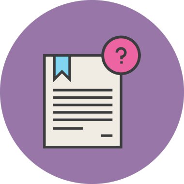 Bir belge dosya simgesinin vektör illüstrasyonu 