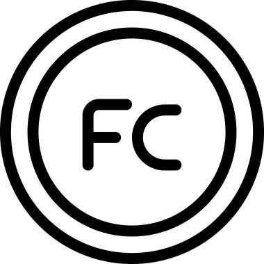 Franc, soyut vektör logo şablonu