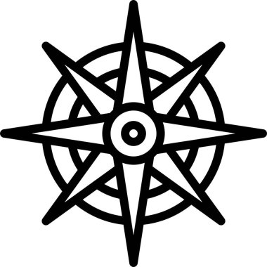 Pusula. Web simgesi basit tasarım 