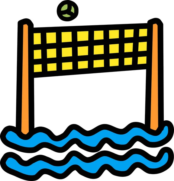 Jedes Volleyball Web Symbol Einfache Vektorillustration — Stockvektor