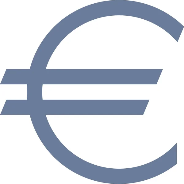 Euro Web Icon Vektor Illustration — Stockvektor