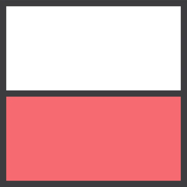 Флаг Польши Векторная Иллюстрация — стоковый вектор