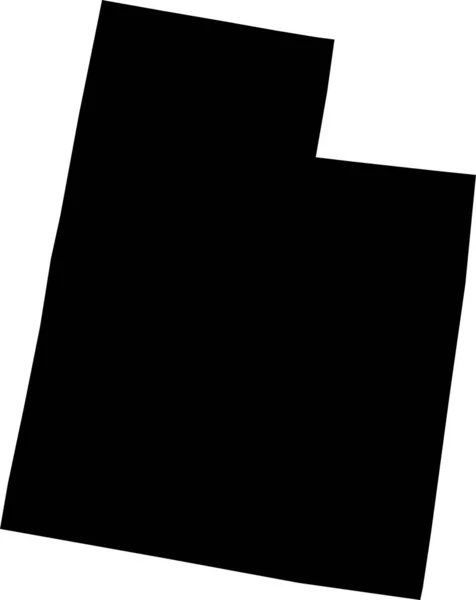 Eine Vektorillustration Einer Soliden Schwarz Weißen Flagge Des Staates Des — Stockvektor