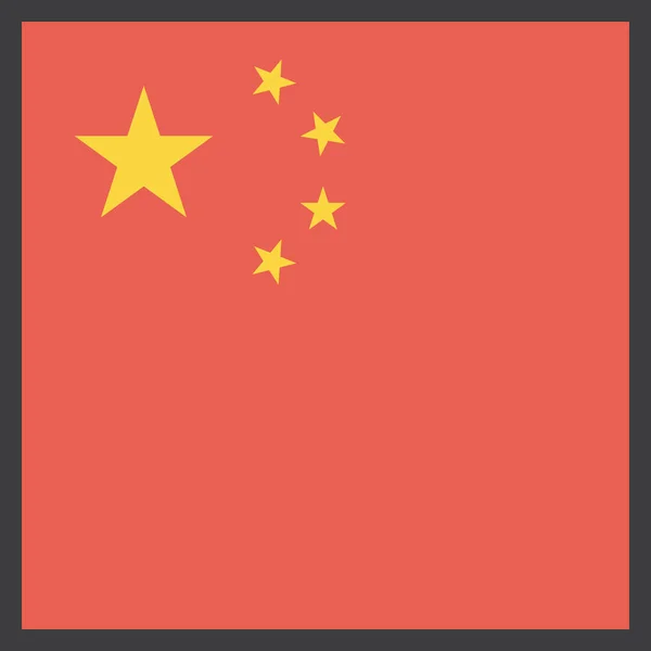 China Bandeira País Ilustração Vetorial —  Vetores de Stock