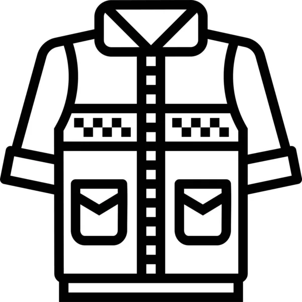 Jacket Web Icon Simple Design — Stock Vector