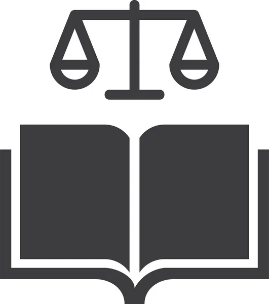 Justicia Icono Web Ilustración Simple — Archivo Imágenes Vectoriales